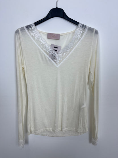 Kaschmir Spitze Longsleeve "Maria"