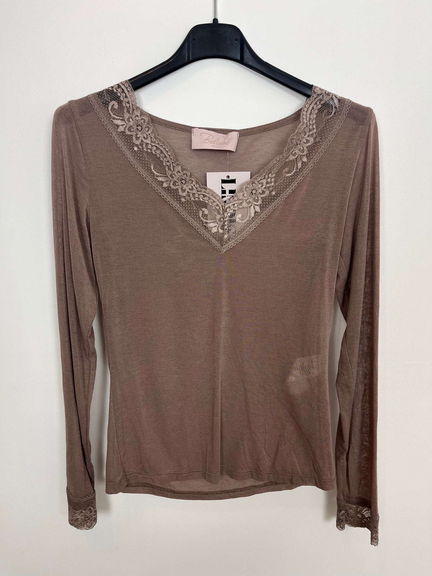 Kaschmir Spitze Longsleeve "Maria"