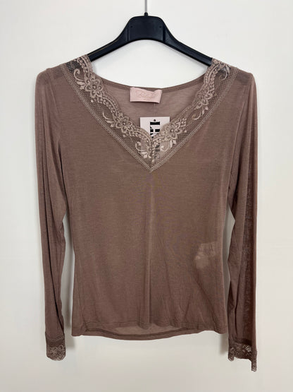 Kaschmir Spitze Longsleeve "Maria"