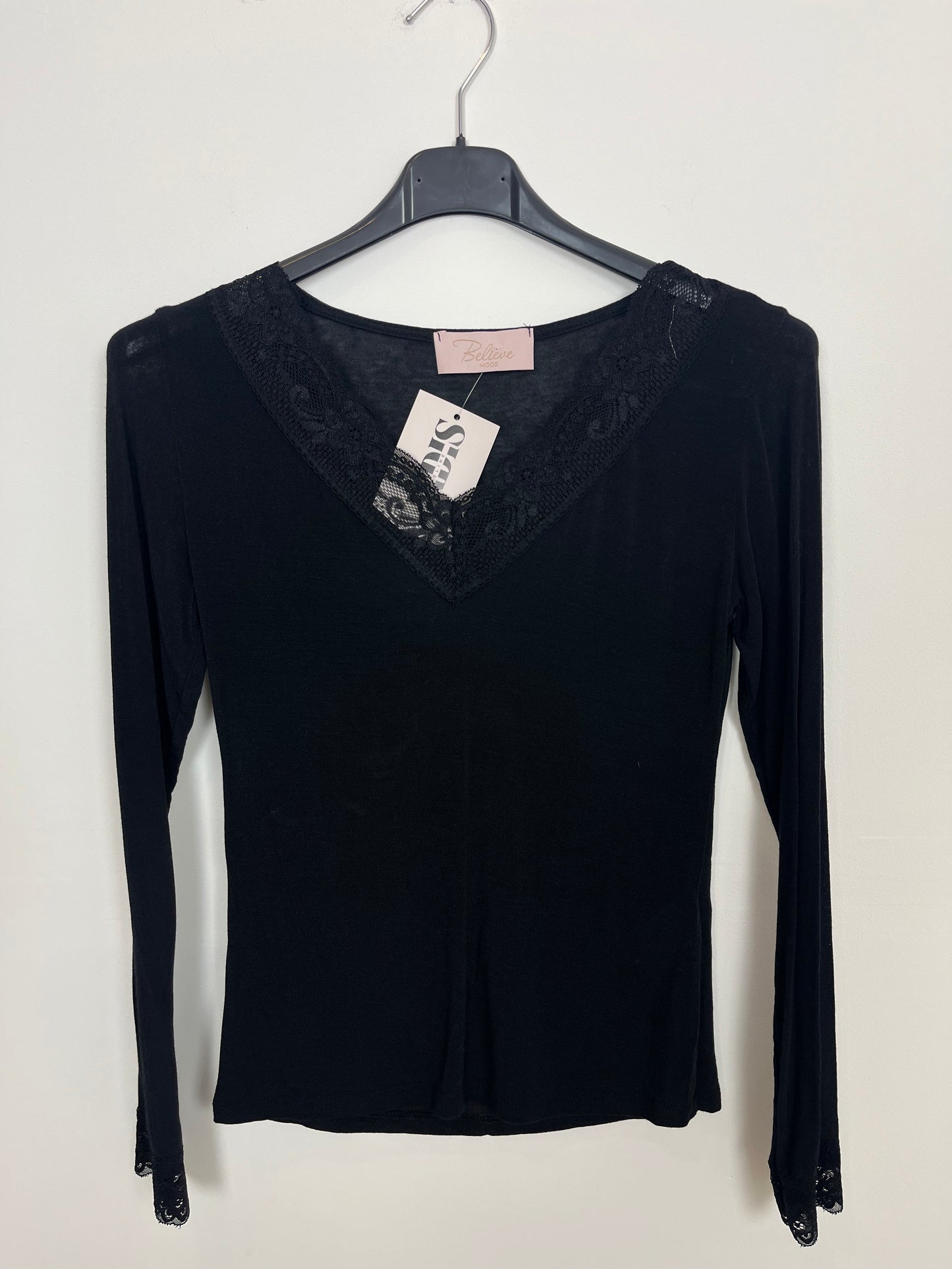 Kaschmir Spitze Longsleeve "Maria"