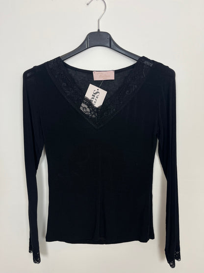 Kaschmir Spitze Longsleeve "Maria"