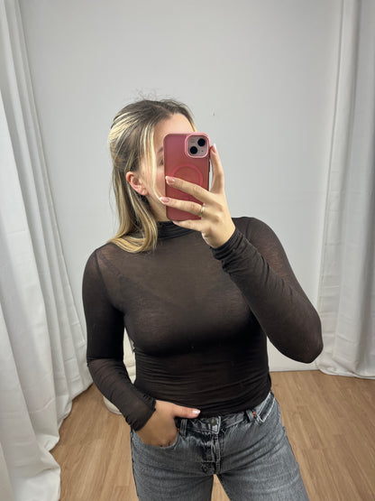 Kaschmir Longsleeve "Clara" -mit Kragen-