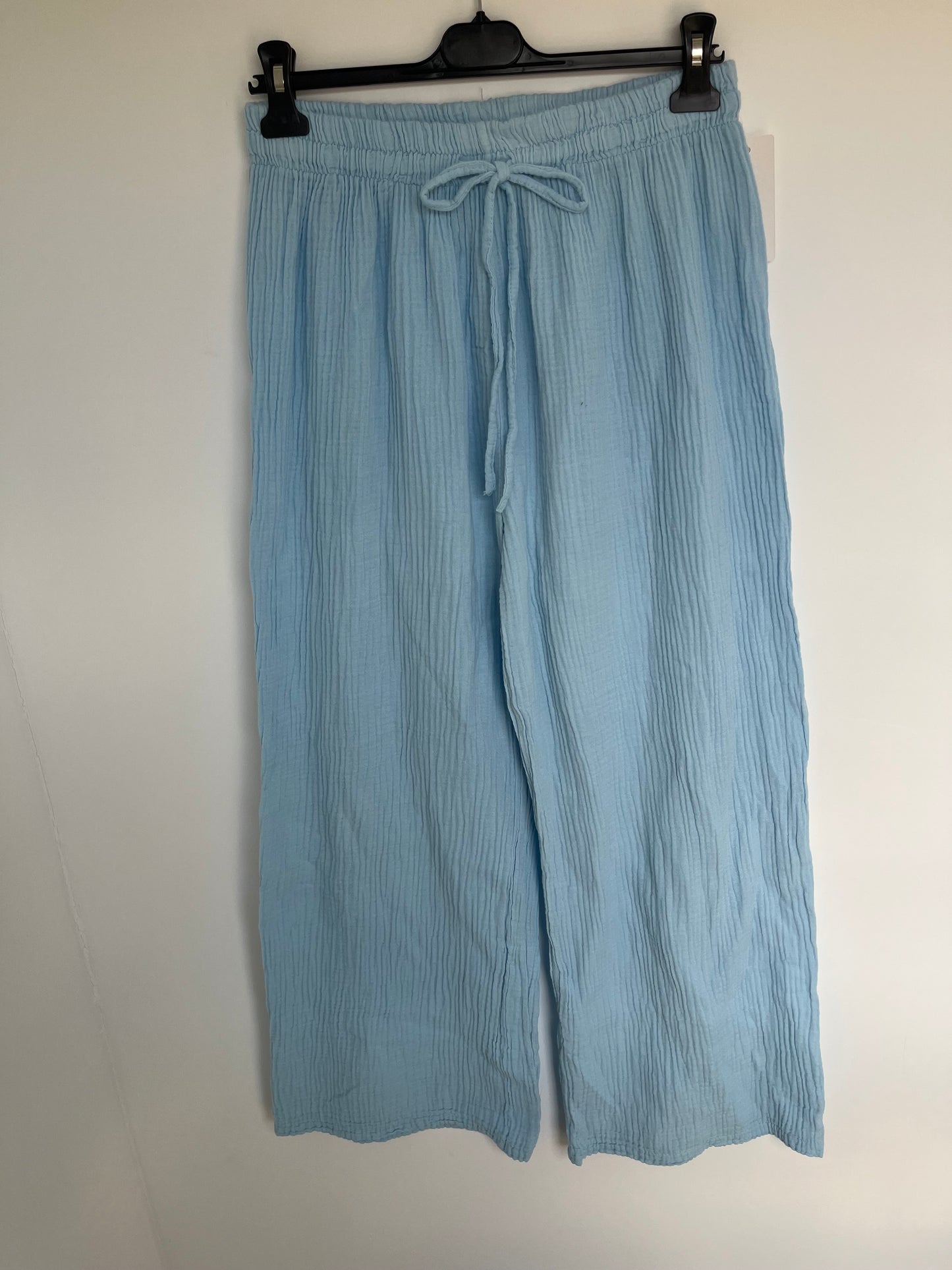 Musselin Hose "Nora" -curvy- (hellblau)