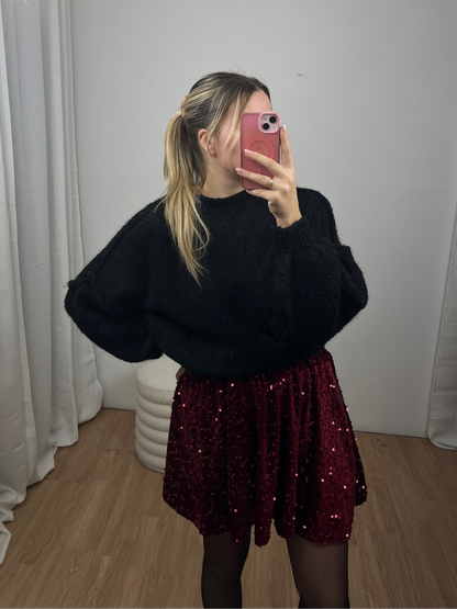 Pailetten Samt Hosenrock "Stella"