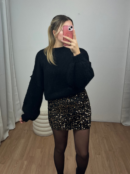 Pailetten Samt Rock "Estelle"