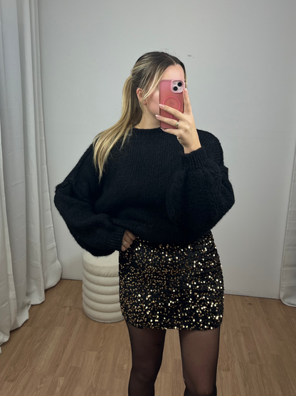 Pailetten Samt Rock "Estelle"