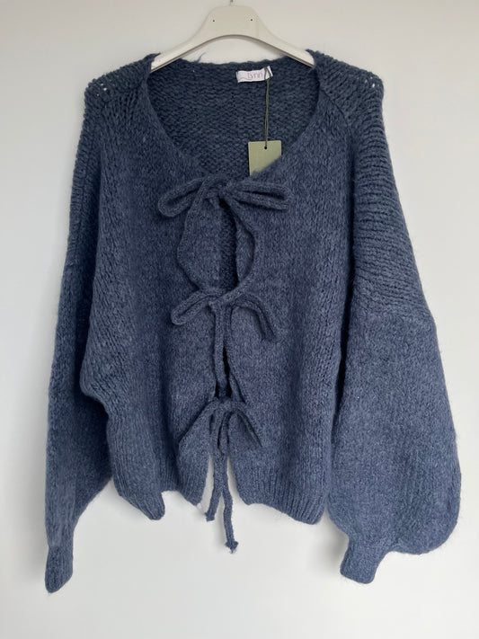 Cardigan Schleifen "Lara" (blau)