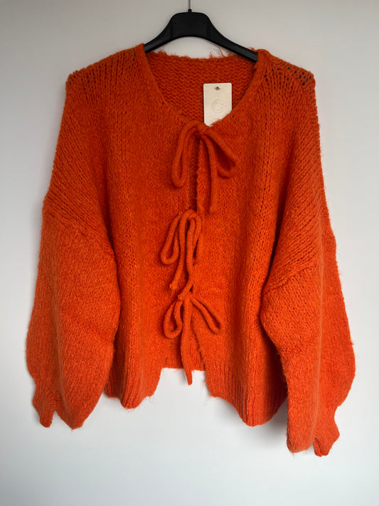 Cardigan Schleifen "Lara" (orange)