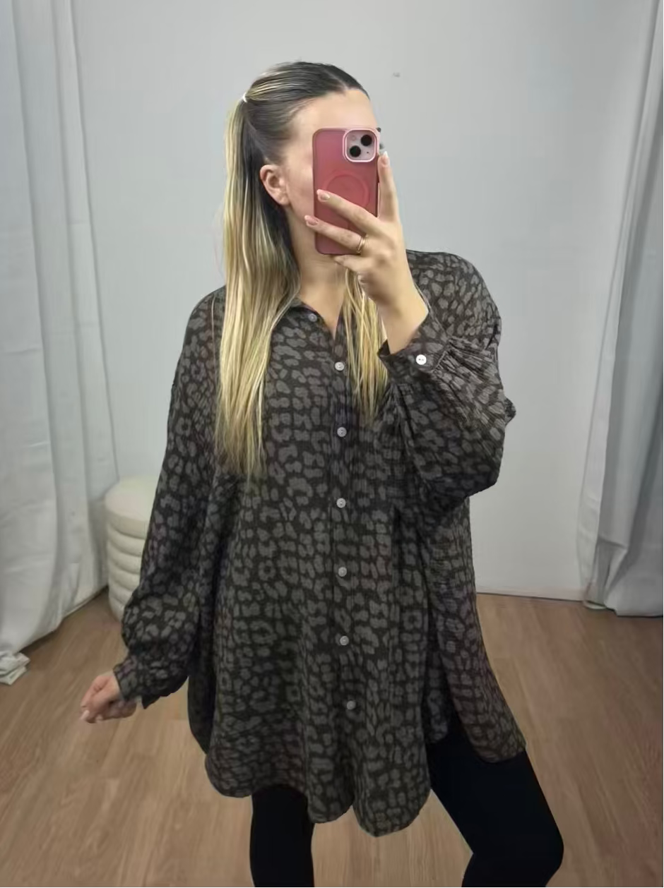 Leo Musselin Bluse "Mia" -lang-