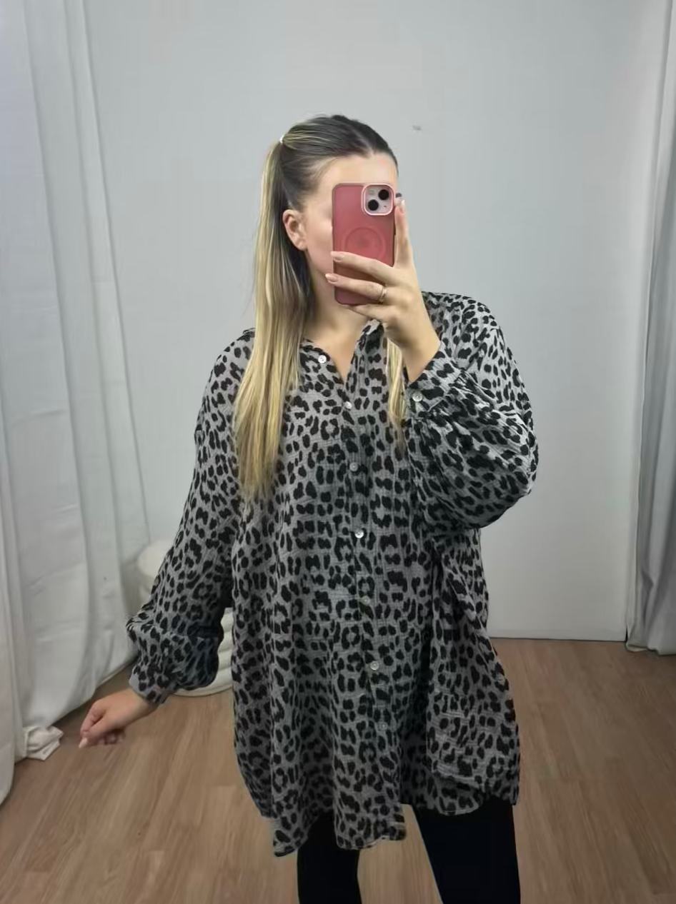 Leo Musselin Bluse "Mia" -lang-