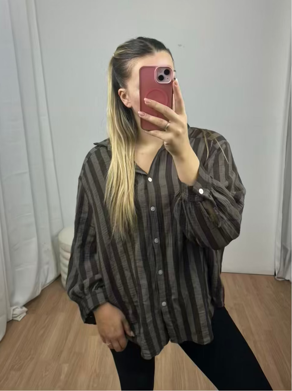 Musselin Bluse "Mia" Streifen