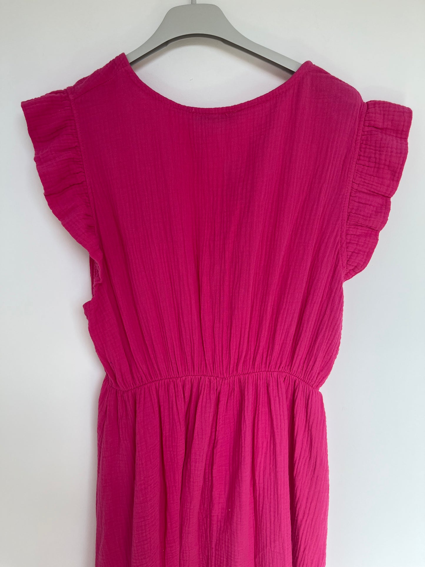 Musselin Kurzarm-Kleid "Melissa" (pink)