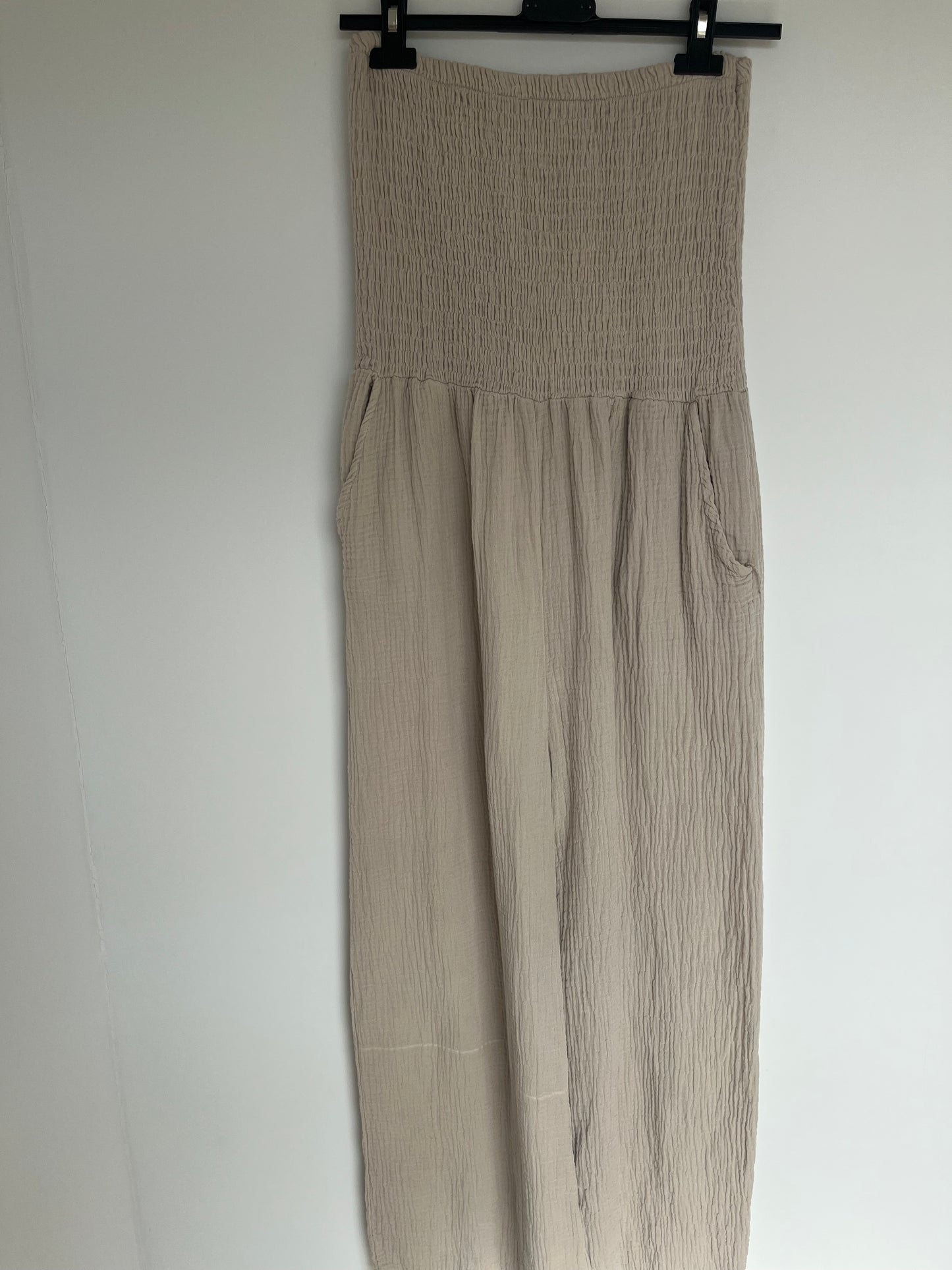 Musselin Jumpsuit "Julia" (beige)