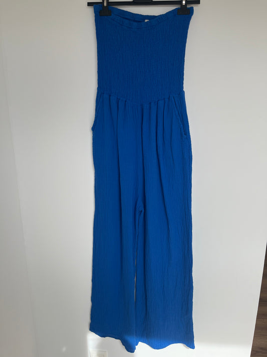 Musselin Jumpsuit "Julia" (blau)