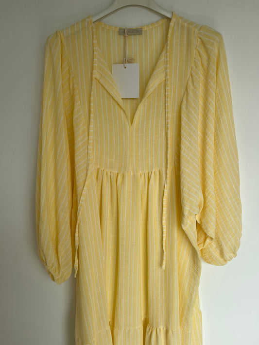 Kleid Leinenmix "Charlotte" (gelb)