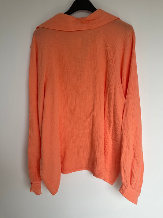 SALE Musselin Bluse "Tanja" (orange)