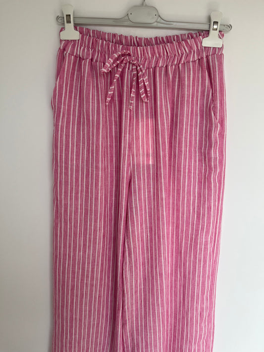 Hose Leinenmix "Clara" (rosa)