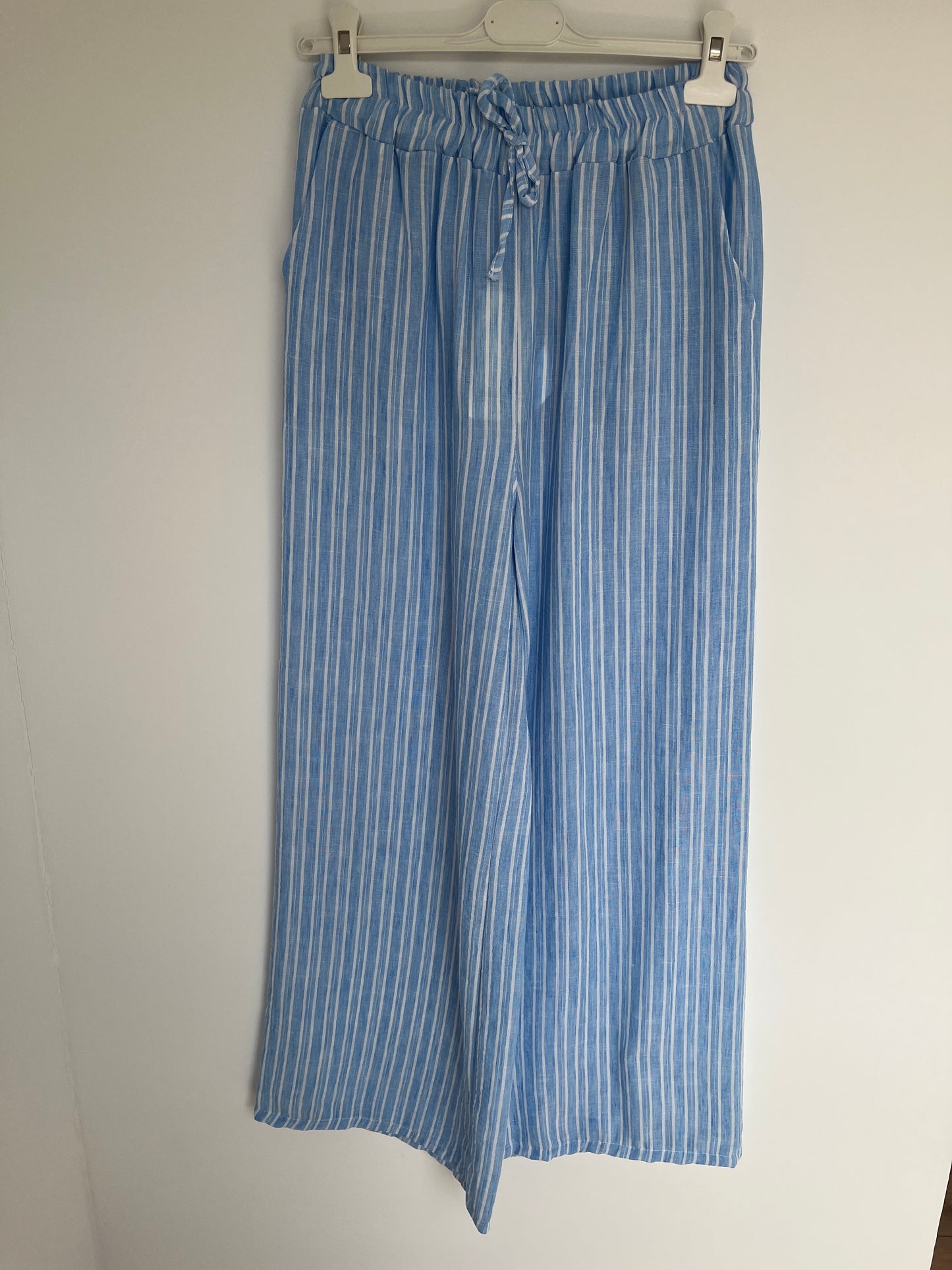 SALE Hose Leinenmix "Clara" (blau)