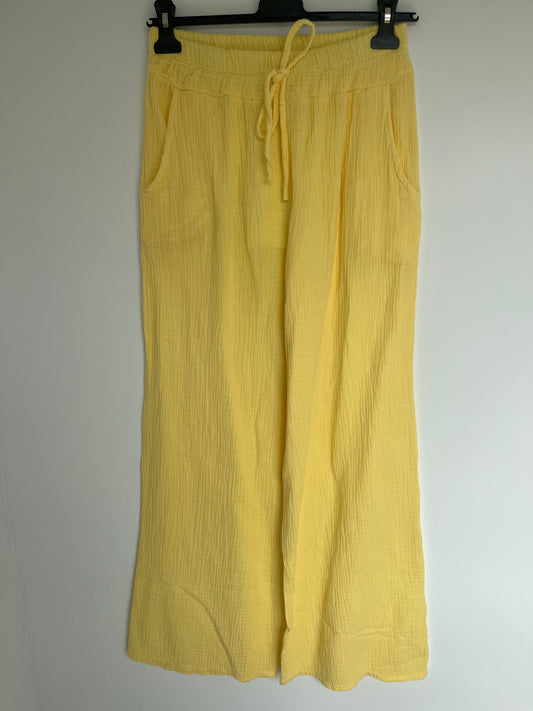 Musselin Hose (gelb)