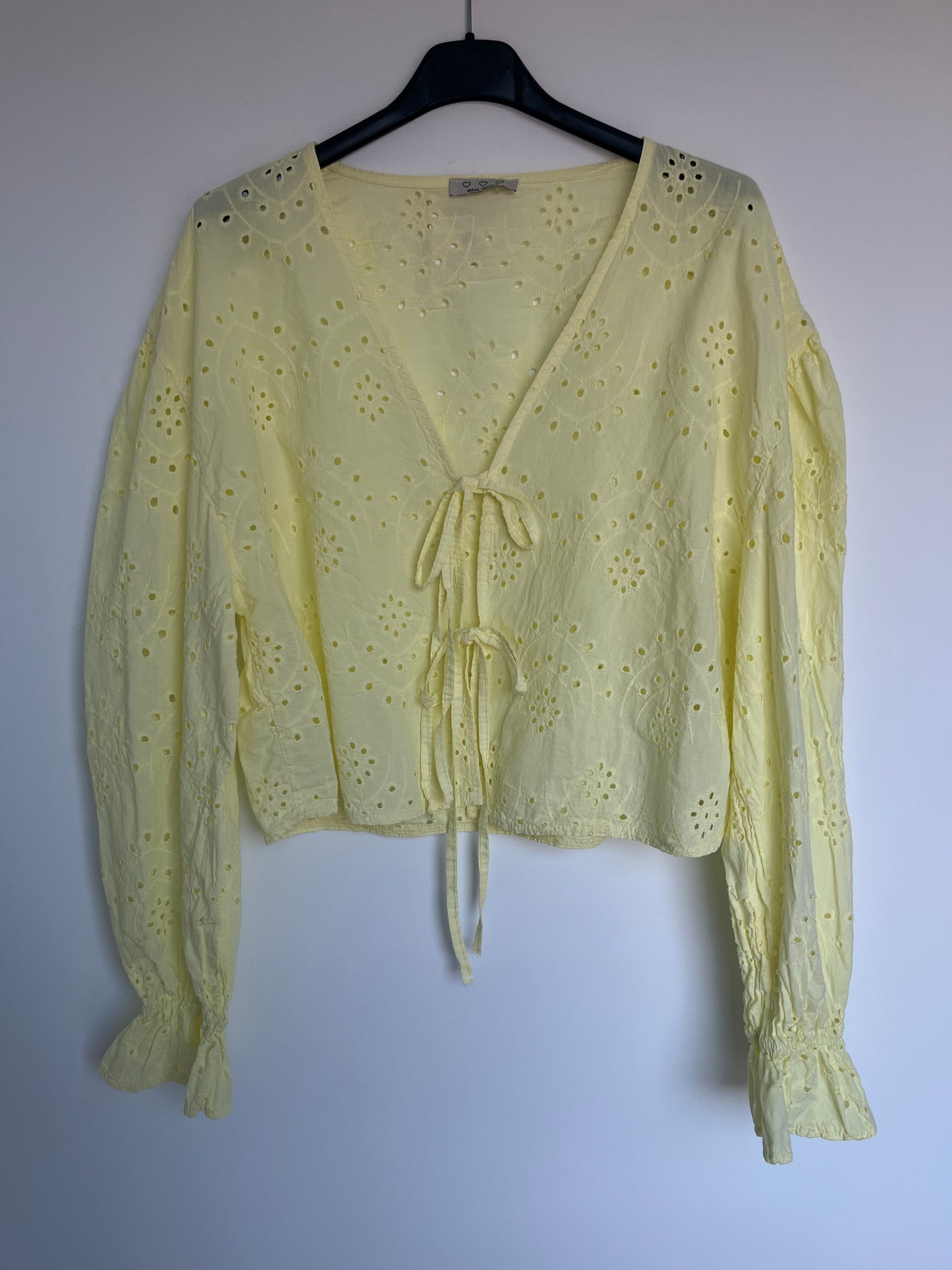 SALE Lochbluse "Mira" (gelb)