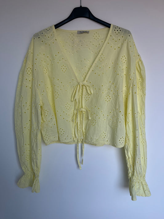 SALE Lochbluse "Mira" (gelb)