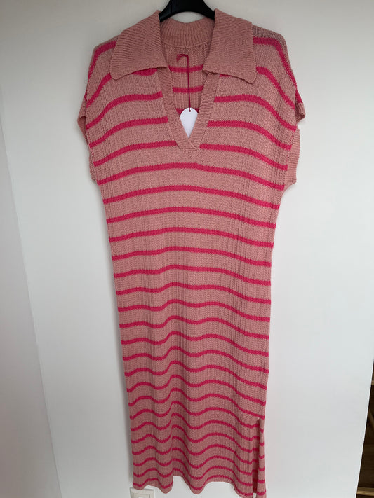 Strick-Kleid "Helena" (rosa-pink)