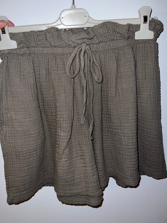 Musselin Shorts (taupe)