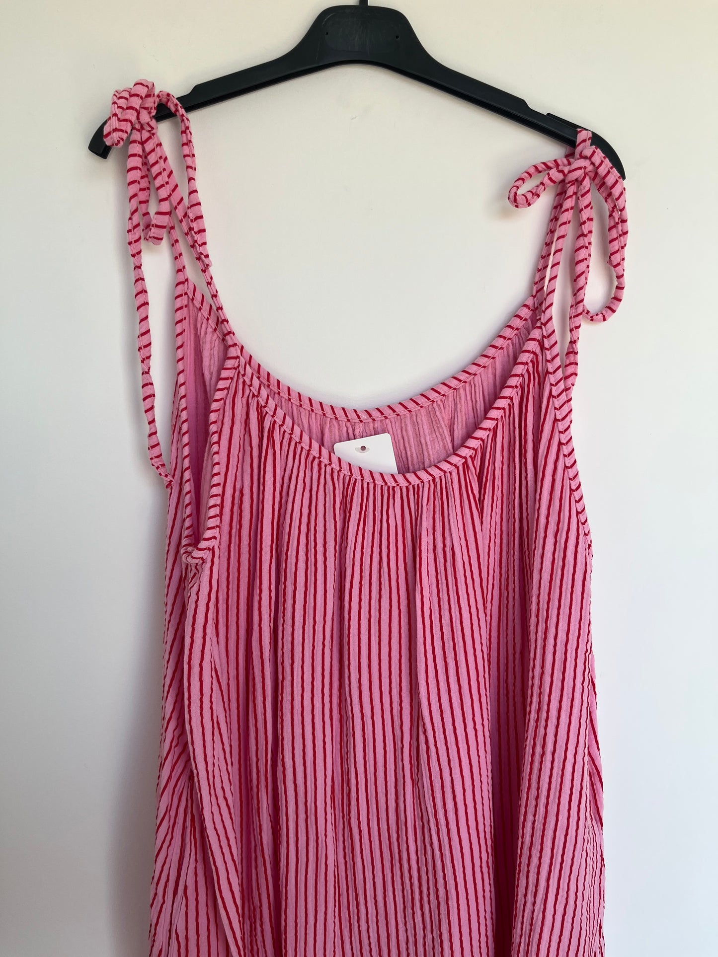 SALE Musselin Maxi Trägerkleid "Hannah" (rosa)