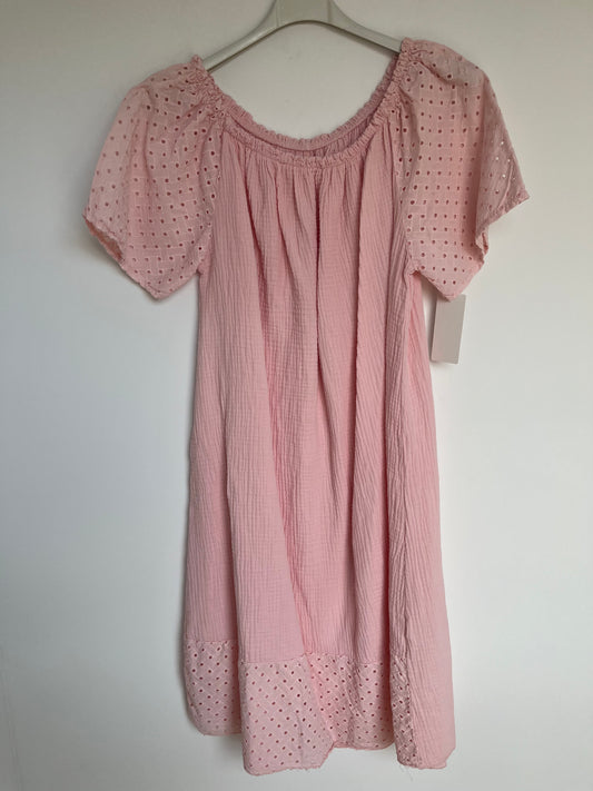 SALE Musselin Kleid "Felicitas" (rosa)