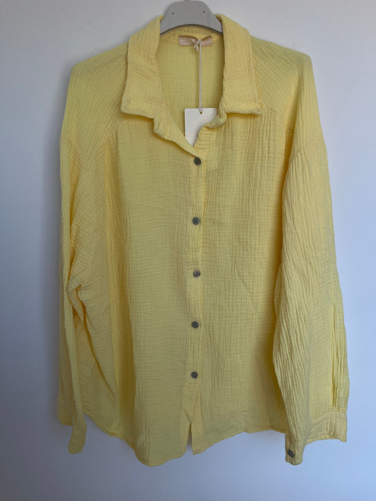 Musselin Bluse "Mia" (gelb)