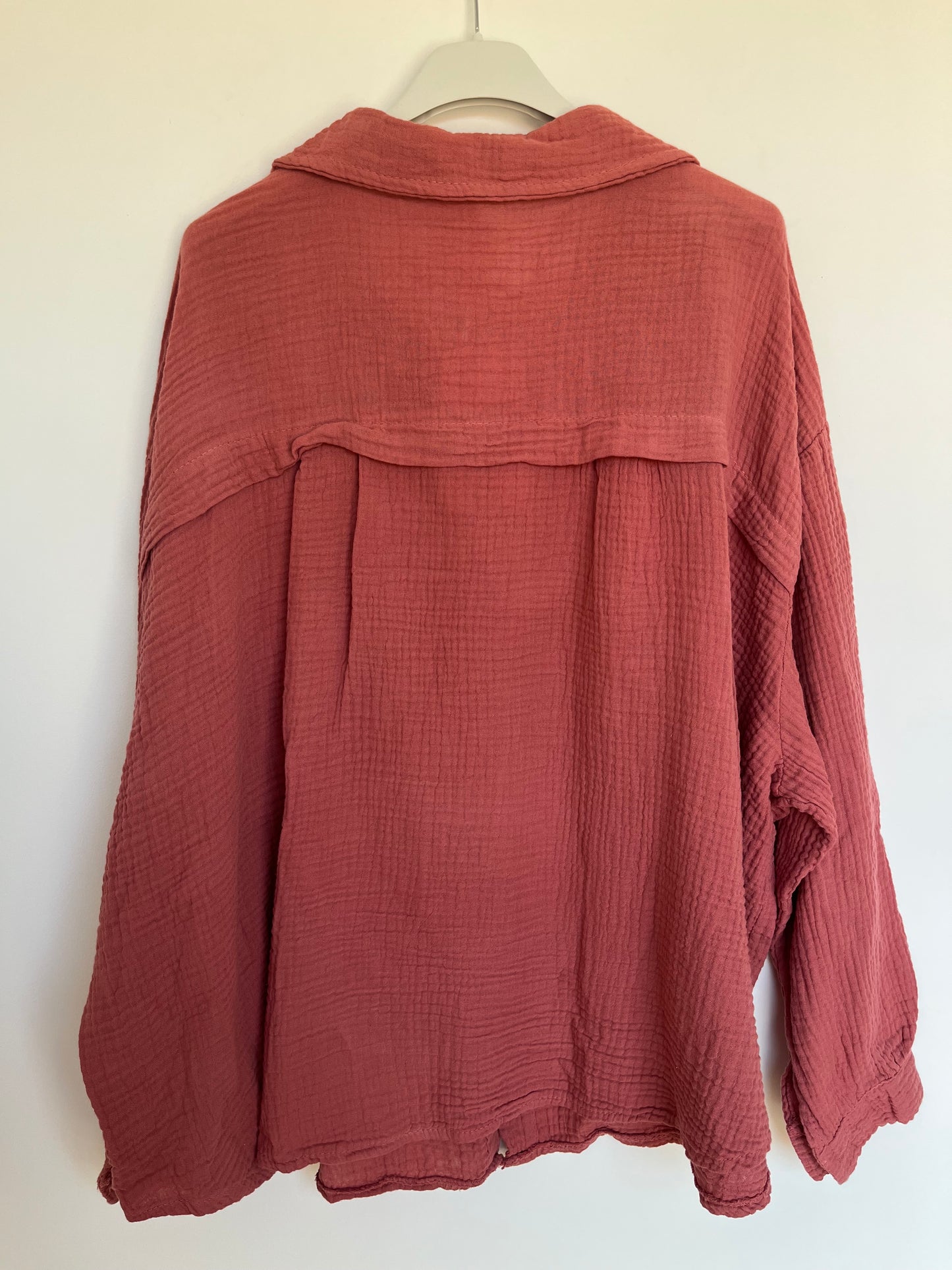Musselin Bluse "Mia" (terracotta)