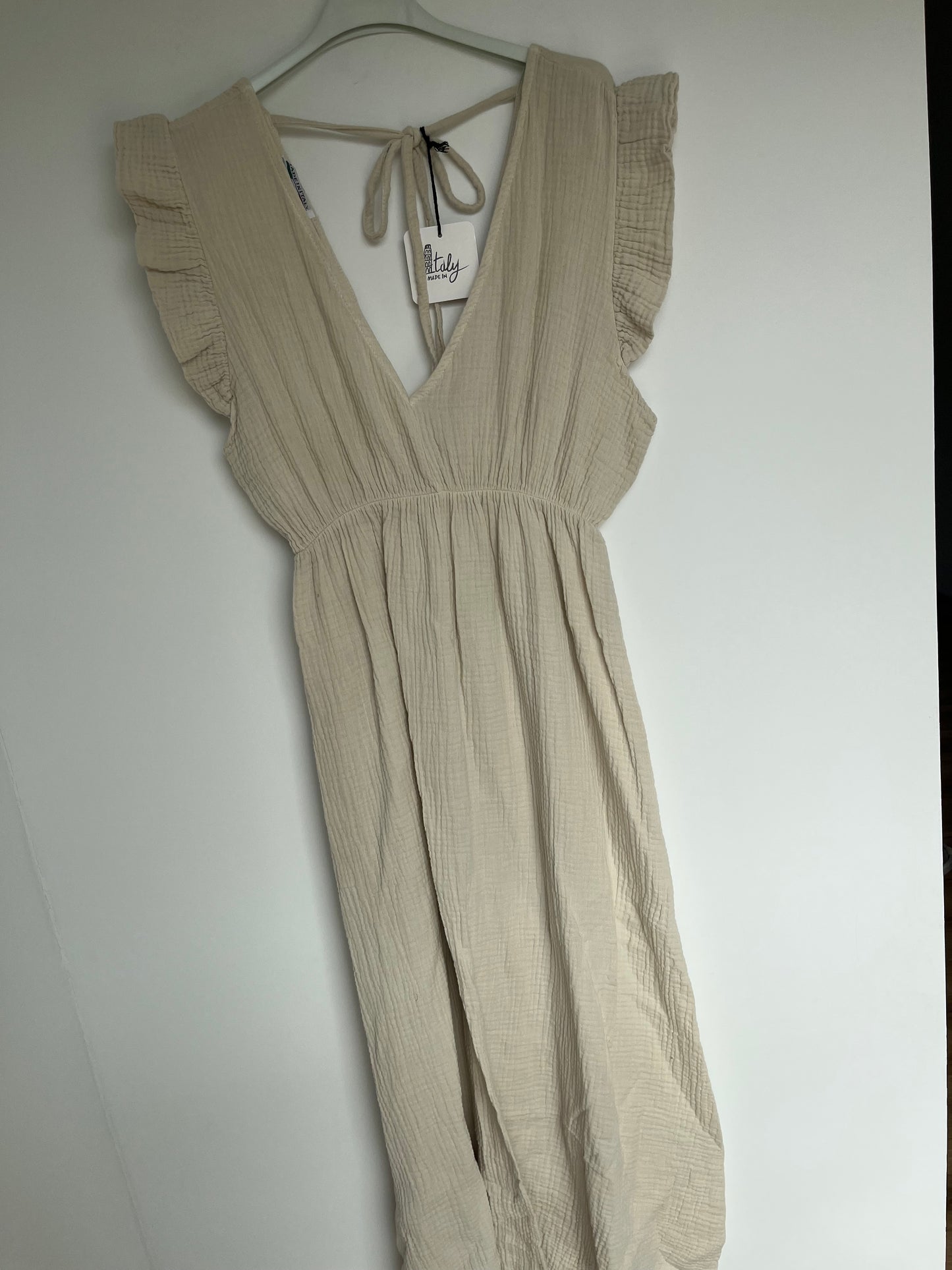 Musselin Kleid "Lena" (creme/beige)